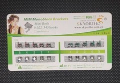 10 Sets Dental Orthodontic Metal Brackets Braces Mini Roth/MBT 022 345 Hooks