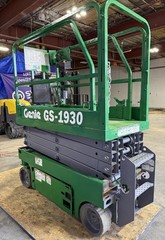 GENIE GS-1930 ELECTRIC SCISSOR LIFT, 534 HOURS, GREATP SHAPE – 26 WORKING HEIGHT