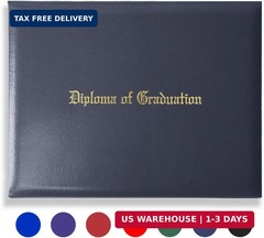 Diploma Holder Diploma Covers 8.5″x11″ Imprinted “Diploma of Graduation”for Grad