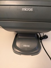 MICROS 5A POS Touchscreen Terminal, MICROS Stand, and Compatible Printer