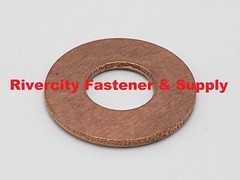 3/8 Silicon Bronze Flat Washers Marine Grade Standard Round Washer 3/8×7/8 x .06