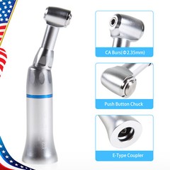 NSK Style Dental Push / Latch Head Contra Angle Handpiece Slow Low Speed E-type