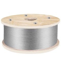 VEVOR T316 500Ft Stainless Steel Cable 3/16″ Cable Railing Wire Rope Cable 1×19