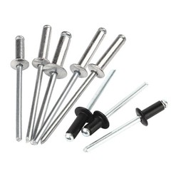 Zinc Plated Aluminium Dome Head Pop Rivets Blind Rivets 2.4-6.4mm Various Sizes