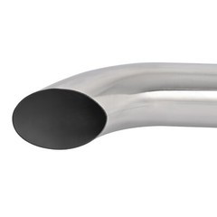 Stainless Steel Curved Exhaust Pipe Stack For Farmall IH 1026 1066 1466 w/Clamp