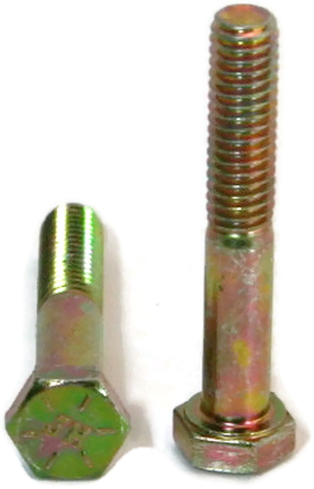 Hex Cap Screw Grade 8 Hex Bolt Yellow Zinc – 7/16″-14 x 3-3/4″ PT – Qty-25