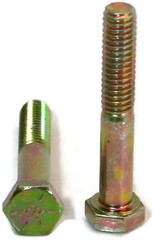 Hex Cap Screw Grade 8 Hex Bolt Yellow Zinc – 7/16″-14 x 3-3/4″ PT – Qty-25