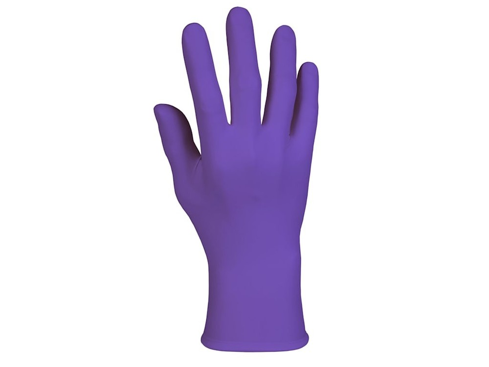 Kimberly-Clark 55083 Exam Gloves, Kimtech, Nitrile, Textured Fingertips, Large,