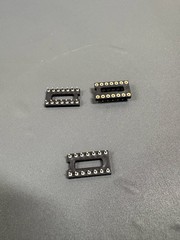 385pcs 16 Pin DIP IC Sockets Gold Plated Through Hole PCB Socket Adapters
