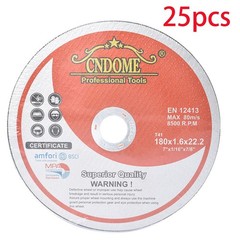 25 Pack 7″ × 1/16″ × 7/8″ Cut-off Wheel – Metal & Stainless Steel Cutting Discs