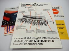 3x Original Brochure Price List Binder Nordsten Seed Drills 1980s