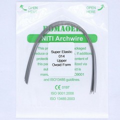 20×Dental Orthodontic Super Elastic Niti Round Arch Wire Ovoid Form 014 Upper