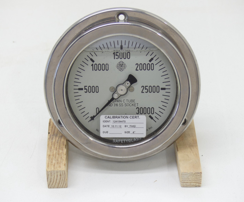 McDaniel AB NI Span C Tube And 316 SS Socket 30,000 PSI 4″ Gauge