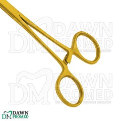 6 Pcs Kelly Hemostat Forceps 5.5″ Curved Full Gold Surgical Instruments Set