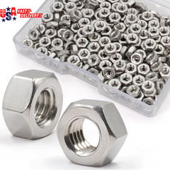 300Pcs M4-0.7Mm Hex Nuts Stainless Steel Hardware Hexagon Nut Standard Metric Co
