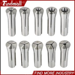 Findmall 10PCS R8 Round Spring Collet 3, 4, 5, 6, 8, 10, 12, 14, 18 and 20mm Set