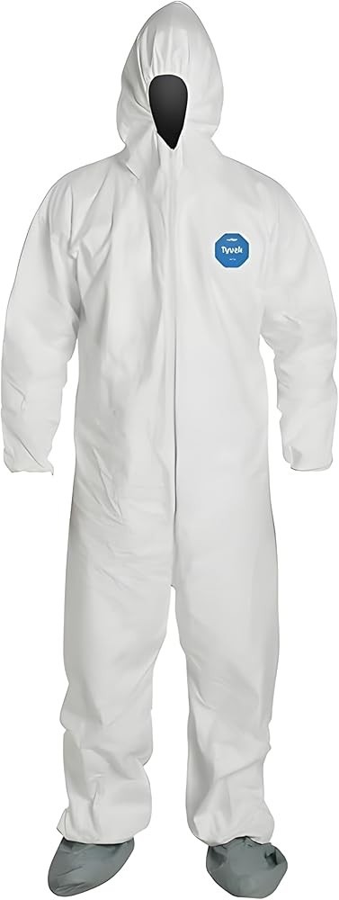 DUPONT TY122S 2XL LARGE TYVEK COVERALLS CASE of 25pcs