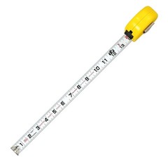 TAJIMA Tape Measure – 25 ft / 7.5 m x 1 inch Hi-Lock Measuring 7.6 m, yellow