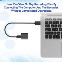 Only 0.25Cm Mini Voice Activated Recorder Built-In Magnet Small Digital Audio Re