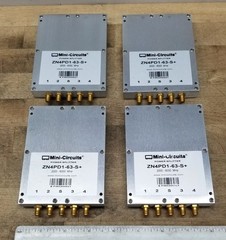One MINI-CIRCUITS ZN4PD1-63W-S+ DC PASS POWER SPLITTER SMA 250 – 6000MHz