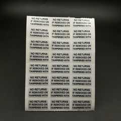 500PCS WARRANTY No Return If Removed Tamper Proof Sticker 20MM x 10MM