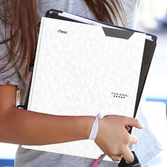 Five Star 2-Pocket Folder, Plastic Folder with 1 Count (Pack of 1), White