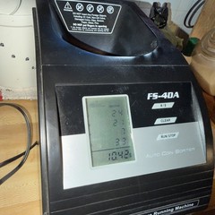 Royal Sovereign FS-4DA Fast Sort 4-Row Auto Coin Sorter Counter Tested & Working