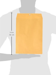 Clasp Envelopes 9X12 4 Pk Heavy Kraft Brown Sturdy Way To Send Important Docs