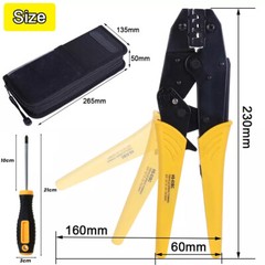Ratcheting Crimping Tool Kit Cord End Terminals Wire Crimper Pliers w/ 8 Dies US