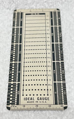 Ideal Guage USA Postal Stamp Measure Guide 4 3/8 x 1 7/8 Inches