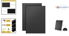 2 Pack Black ABS Plastic Sheets 8x12in 1/8in Thick Impact Resistant DIY