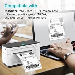 500 Fanfold 4″x6″ Direct Thermal Shipping Labels for Zebra & Rollo Printers