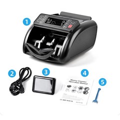 Money Counter Machine Bill Value Cash Counting For USD/EUR/GBP/Franc/BRP/RUB