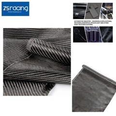 12″ x 5FT Twill Weave Black Carbon Fiber Fabric Cloth Resin (3K, 9oz, 12″ x 59″)