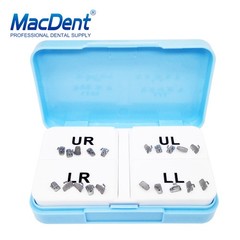 200pcs Dental Orthodontic 1st 2nd Molar Buccal Tube Roth MBT Monoblock Bondable
