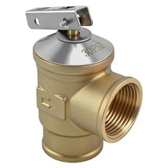 30 PSI Automatic Pressure Relief Valve, 3/4″ FNPT, Lead-Free Brass, 510K BTU, Ho