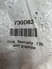 Precision Planting 730083 Popcorn Disk Specialty .135 with Graphite Blue Durable