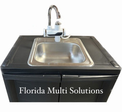 Portable Self Contained Sink W/ Tankless Faucet INSTANT HOT WATER 110V