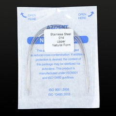 AZDENT Dental Orthodontic Round Arch Wires Natural Form Stainless Steel