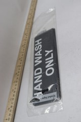 Vollrath Hand Wash Only Sign 3″ x 9″ 4504