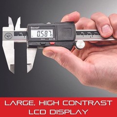 Stainless Steel Electronic Caliper 0-6 inches LCD Digital Measurement