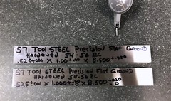 S7 TOOL STEEL 1/2″ HARDENED .525 X 1.100 X 8.50″ Flat Ground Bar Stock Molding