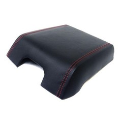 Center Console Armrest Faux Leather Cover Red Stitch Ford F150 15-17 F15-1519
