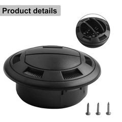 Closeable Diesel Heater Duct Vent Outlet Enhance Airflow Easy to Install Black