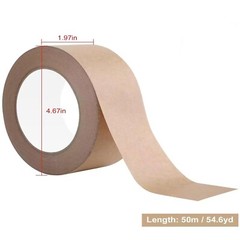 6 Rolls 2″x55 Yard Self-Adhesive Kraft Paper Carton Box Sealing Packing Tape
