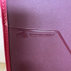 Apple Red Leather Business Portfolio Brass Corners by Hazel America’s Case Maker