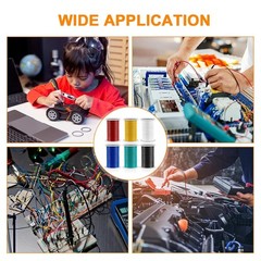 600FT Copper Clad Aluminium 14 Gauge Wire 6 Colors 100ft Spool Low Voltage