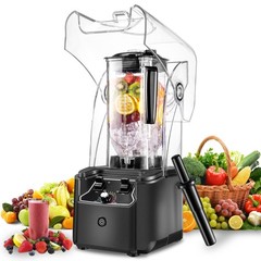Commercial Blender for Smoothies, 2.5HP Motor, Stainless Steel Blade, 80oz
