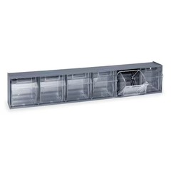 Quantum Storage Systems Qtb306gy Plastic Tip-Out Bin Gray