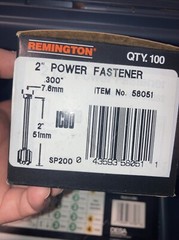 Remington Power Hammer, Actuated Fastening Tool 476, Loads, Fasteners, Tool Box